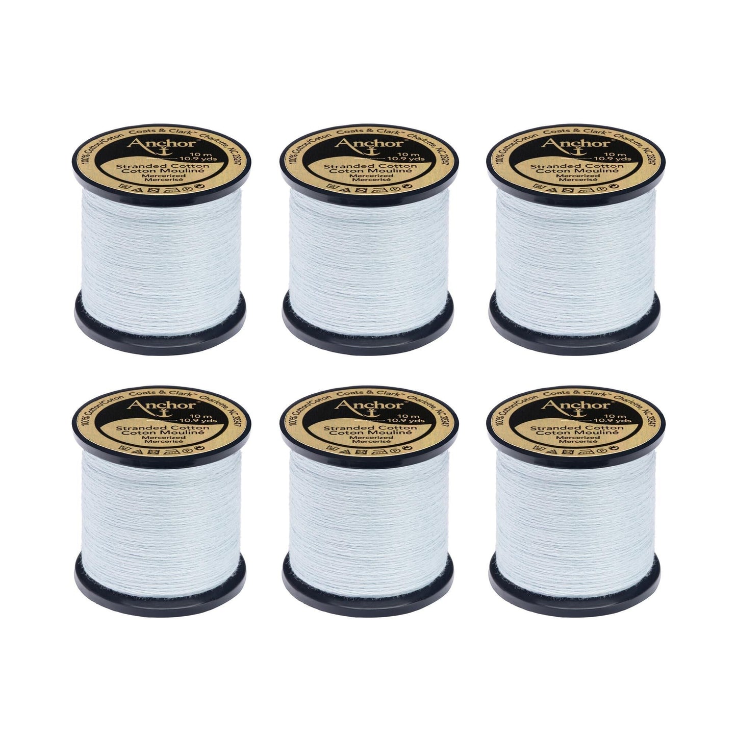 Anchor Spooled Floss 10 Meters (6 Pack) - Clearance shades