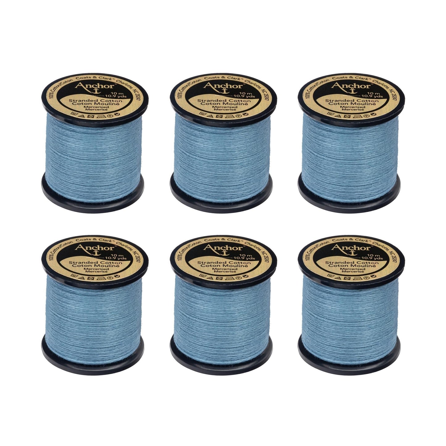 Anchor Spooled Floss 10 Meters (6 Pack) - Clearance shades