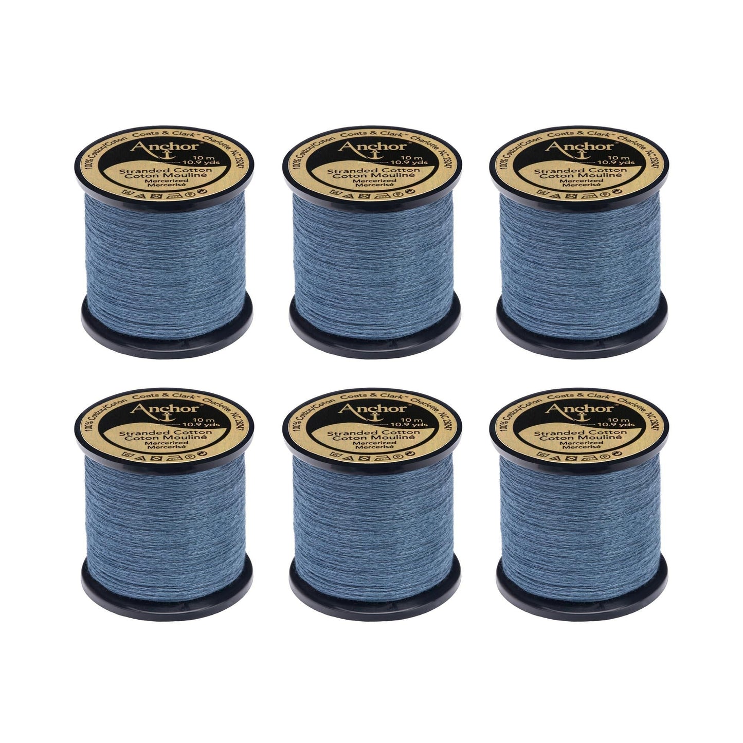 Anchor Spooled Floss 10 Meters (6 Pack) - Clearance shades