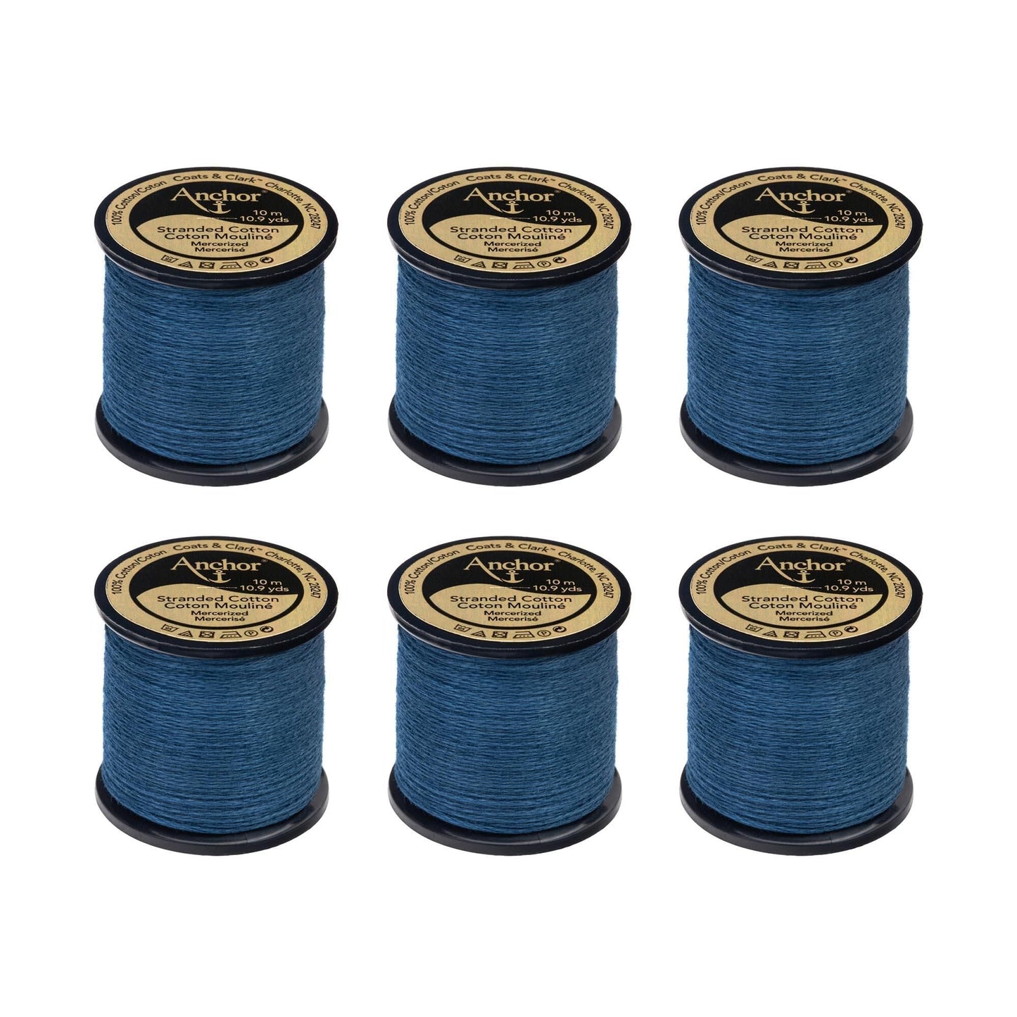 Anchor Spooled Floss 10 Meters (6 Pack) - Clearance shades