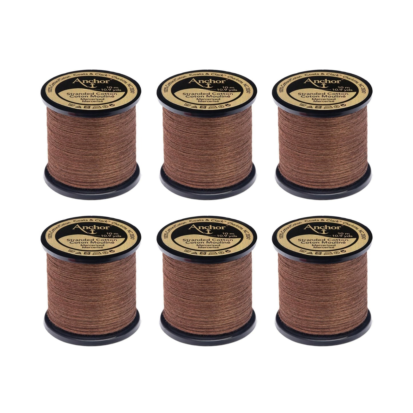 Anchor Spooled Floss 10 Meters (6 Pack) - Clearance shades