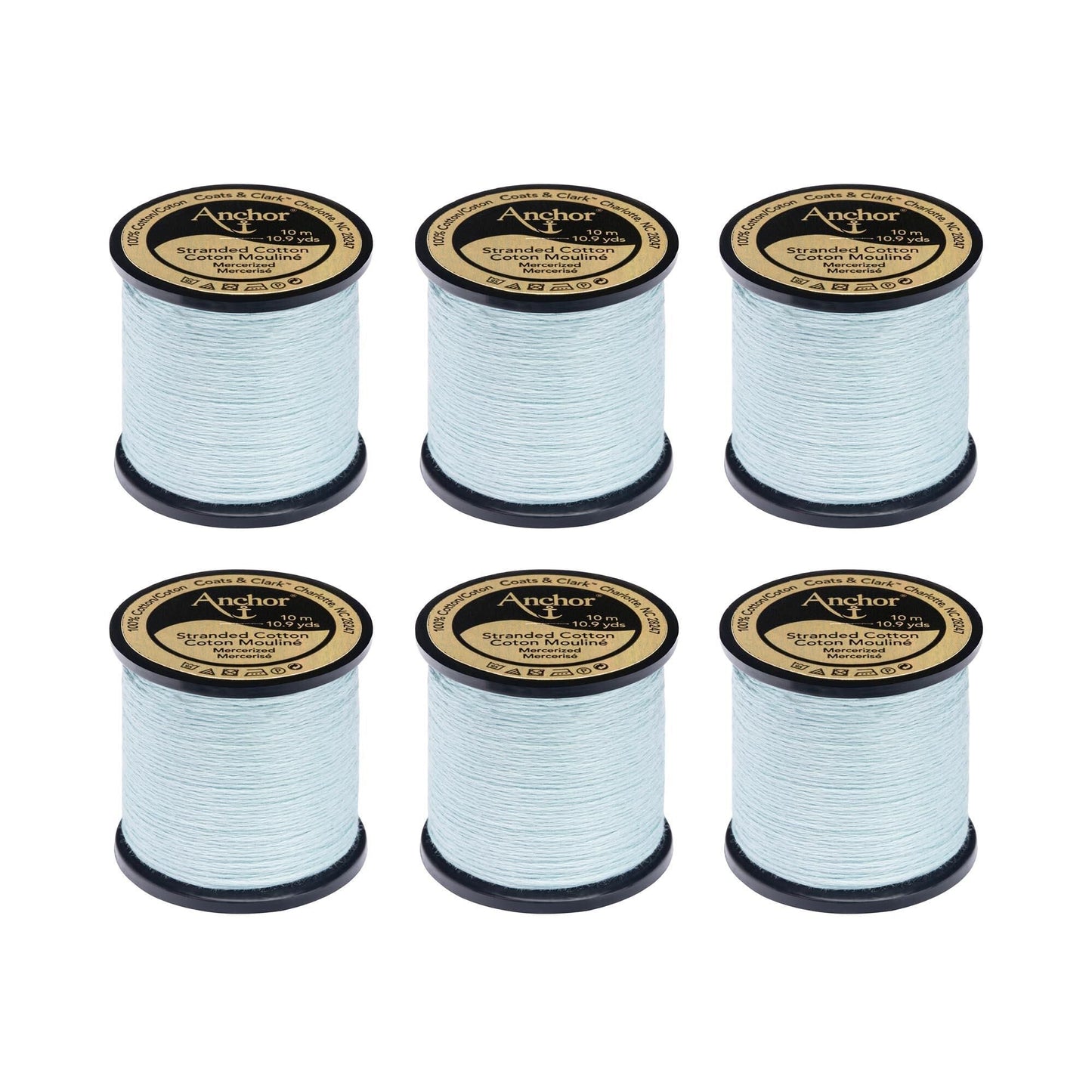 Anchor Spooled Floss 10 Meters (6 Pack) - Clearance shades