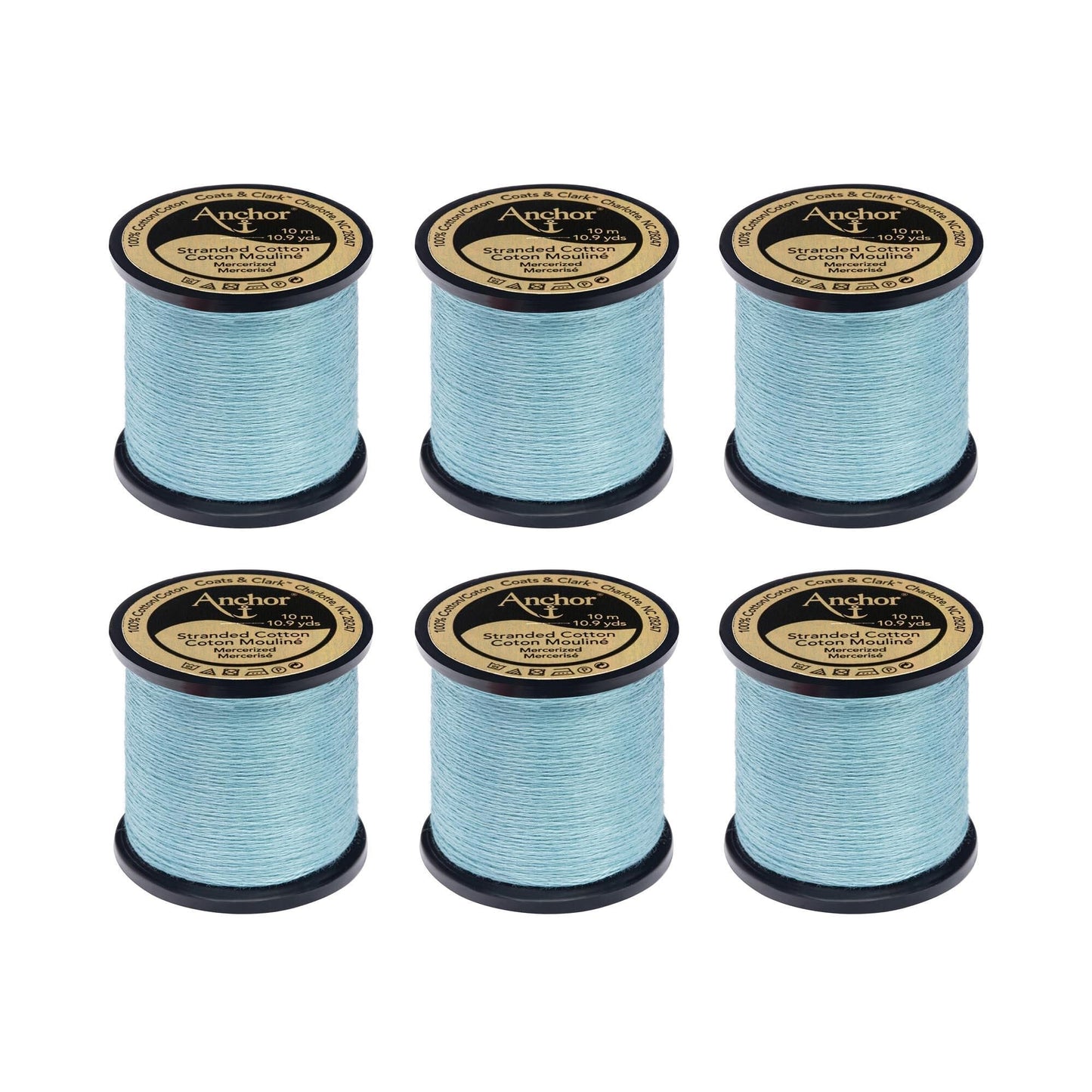 Anchor Spooled Floss 10 Meters (6 Pack) - Clearance shades