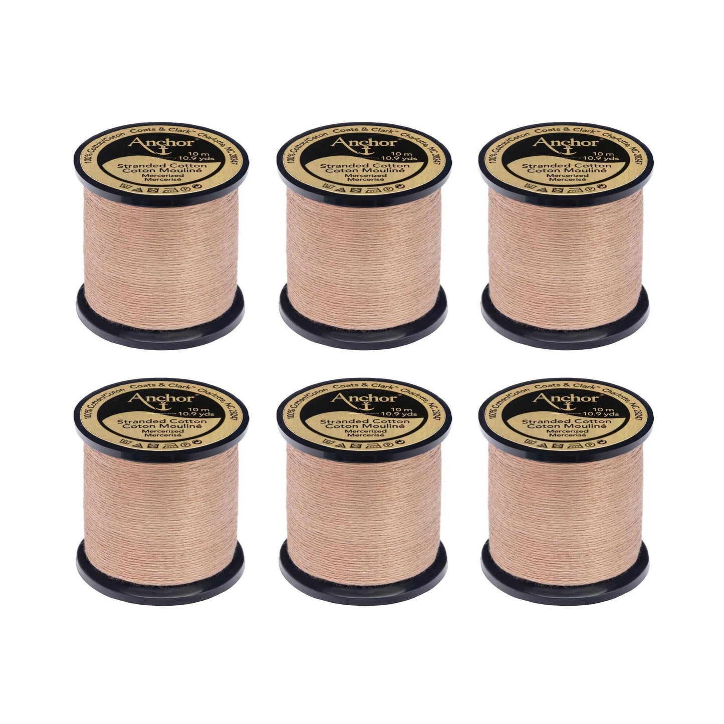 Anchor Spooled Floss 10 Meters (6 Pack) - Clearance shades