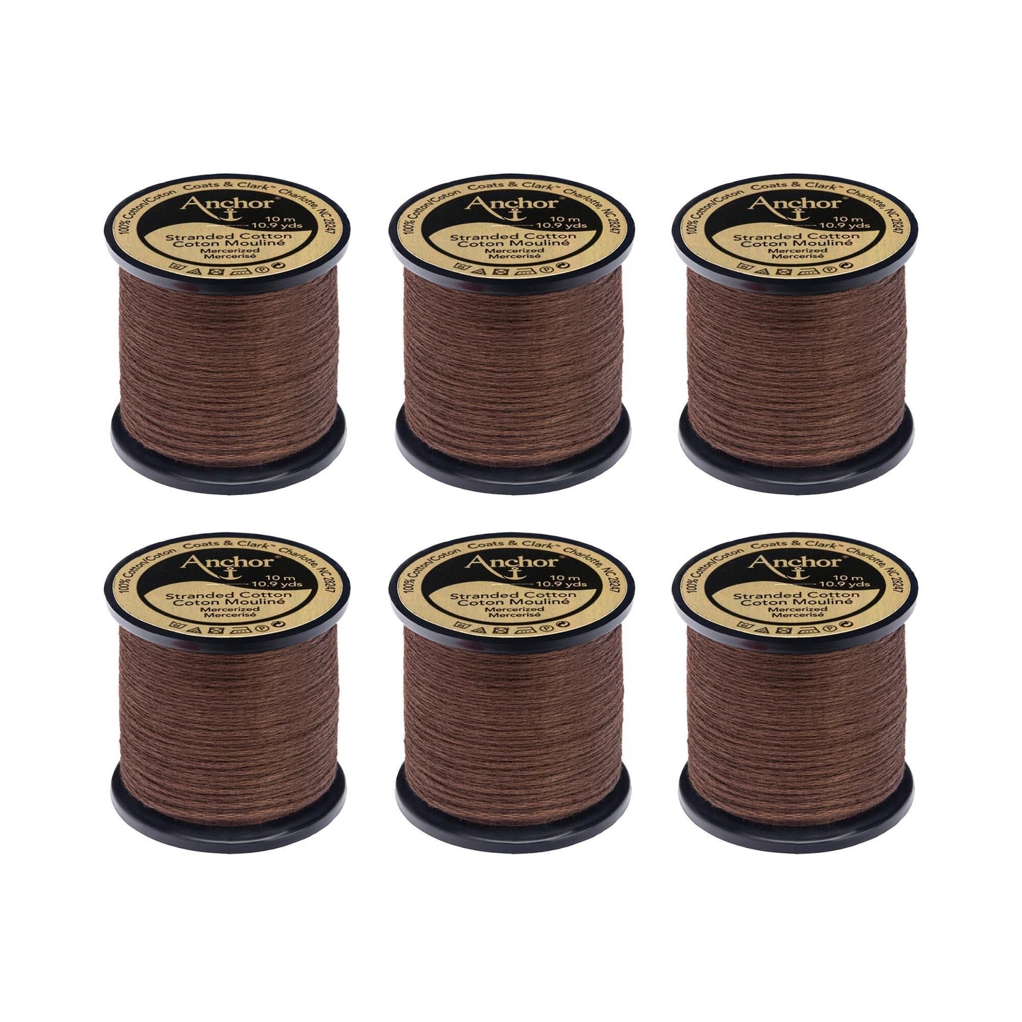 Anchor Spooled Floss 10 Meters (6 Pack) - Clearance shades