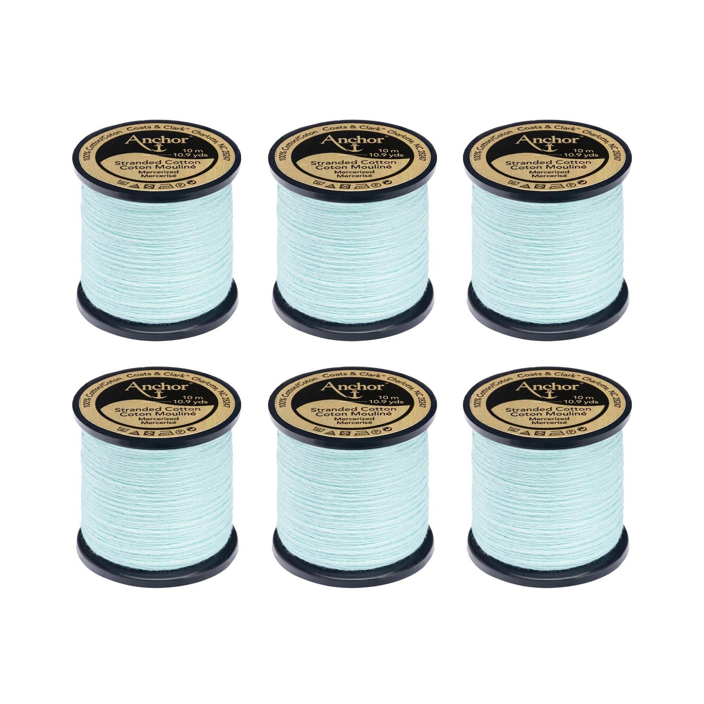 Anchor Spooled Floss 10 Meters (6 Pack) - Clearance shades