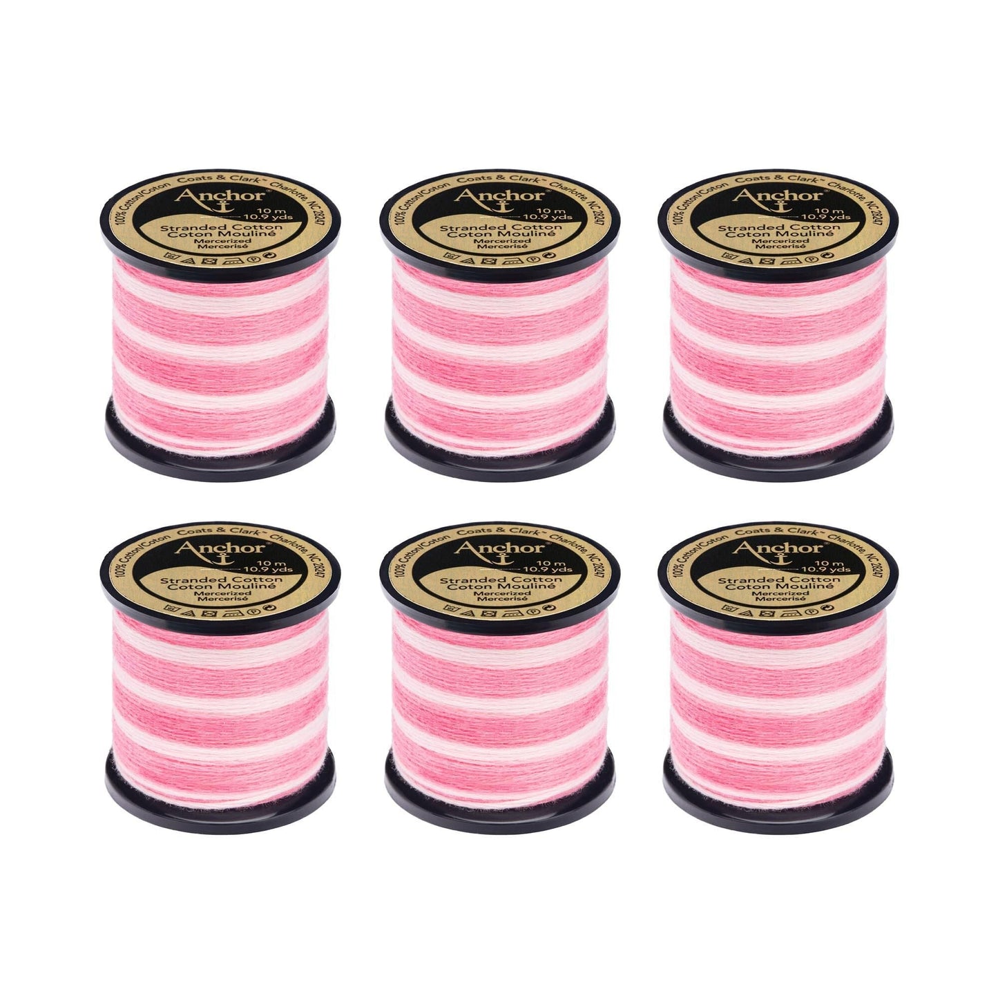 Anchor Spooled Floss 10 Meters (6 Pack) - Clearance shades