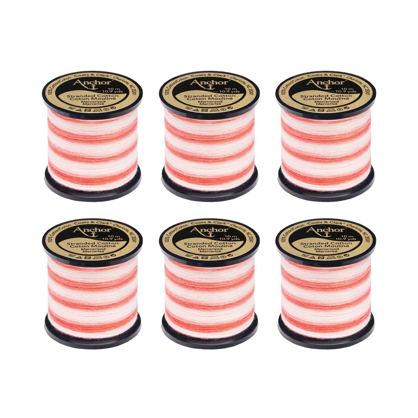 Anchor Spooled Floss 10 Meters (6 Pack) - Clearance shades