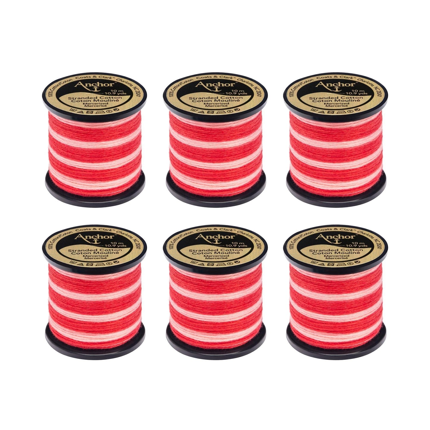 Anchor Spooled Floss 10 Meters (6 Pack) - Clearance shades