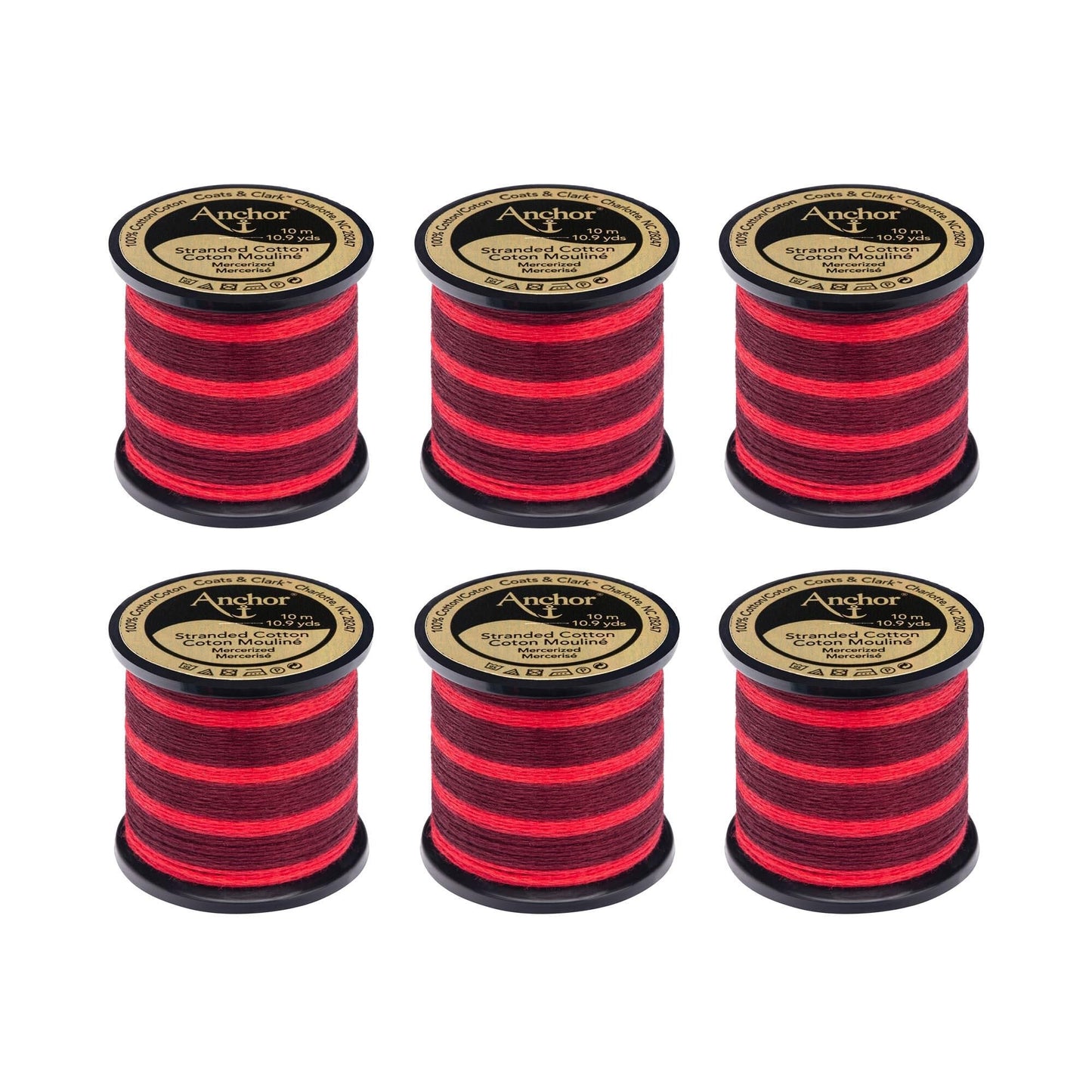 Anchor Spooled Floss 10 Meters (6 Pack) - Clearance shades