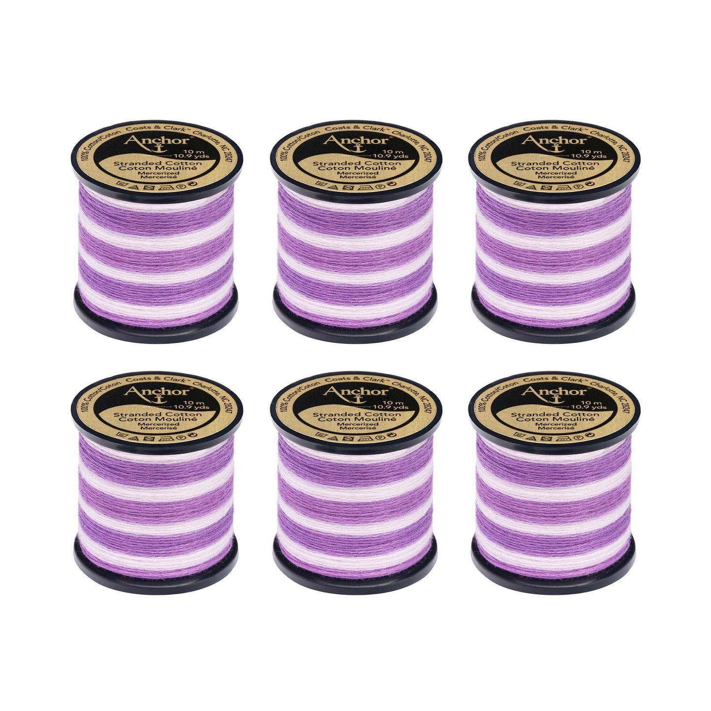 Anchor Spooled Floss 10 Meters (6 Pack) - Clearance shades