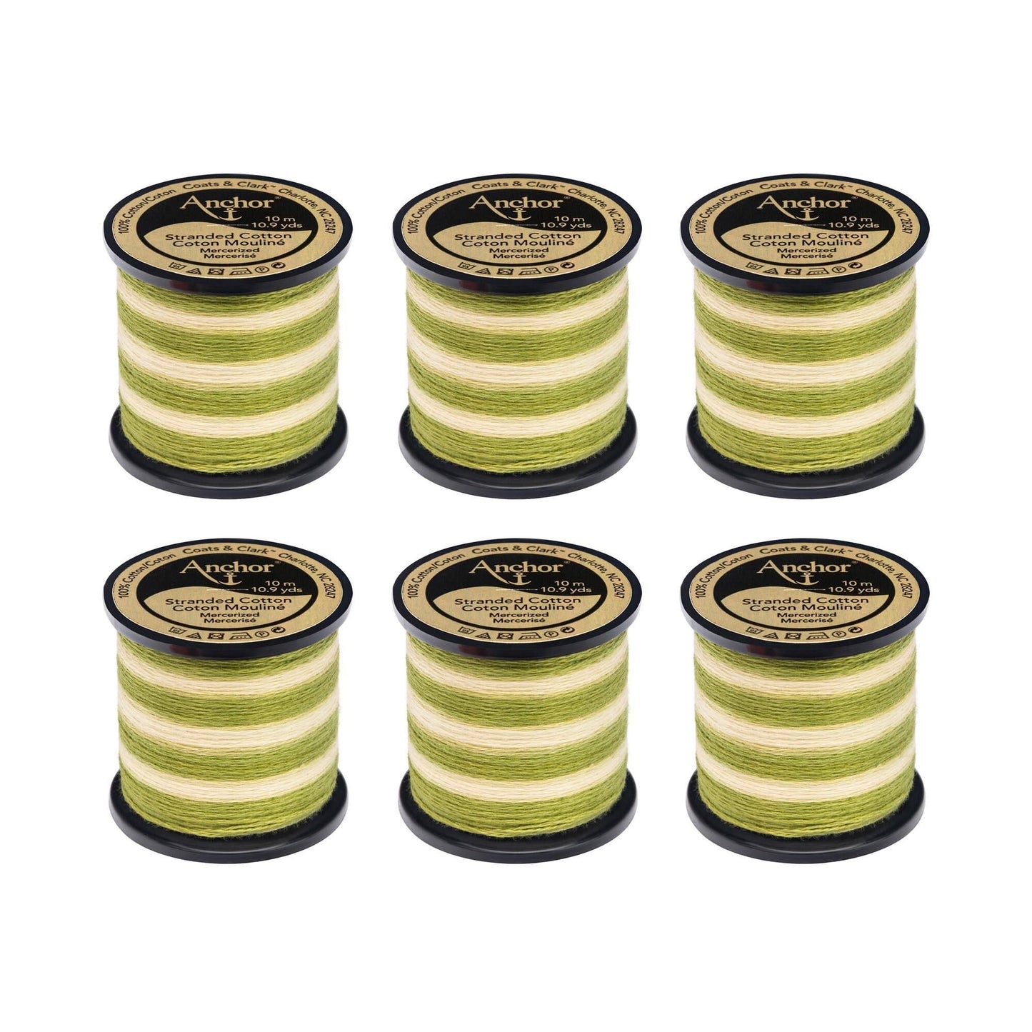 Anchor Spooled Floss 10 Meters (6 Pack) - Clearance shades