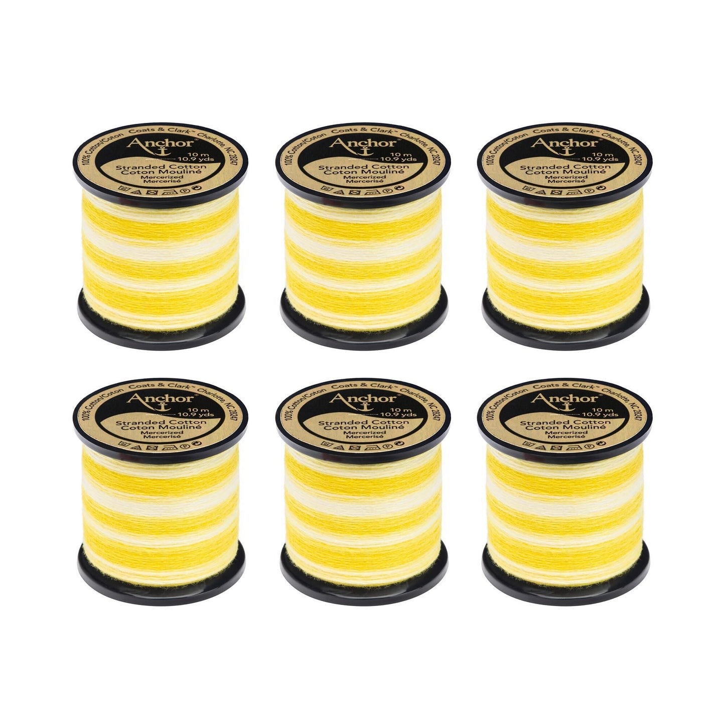 Anchor Spooled Floss 10 Meters (6 Pack) - Clearance shades