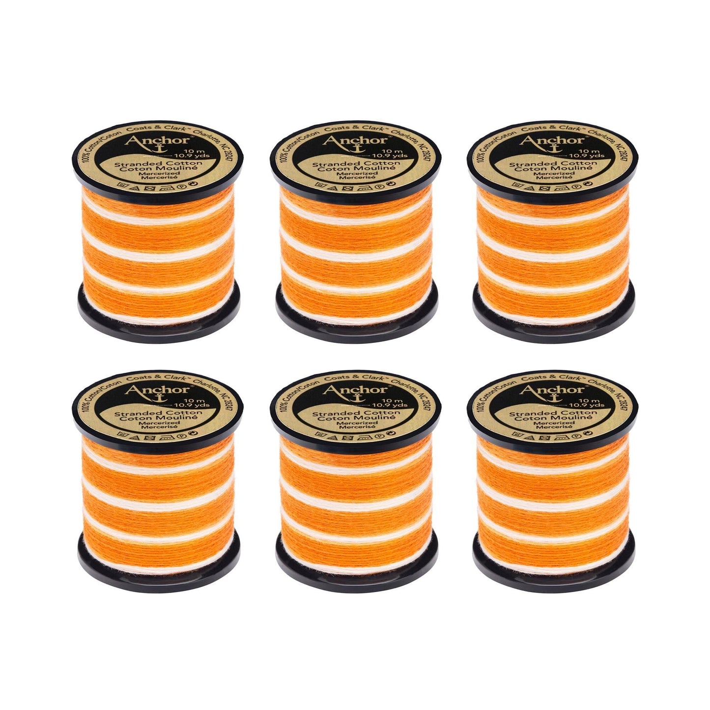 Anchor Spooled Floss 10 Meters (6 Pack) - Clearance shades