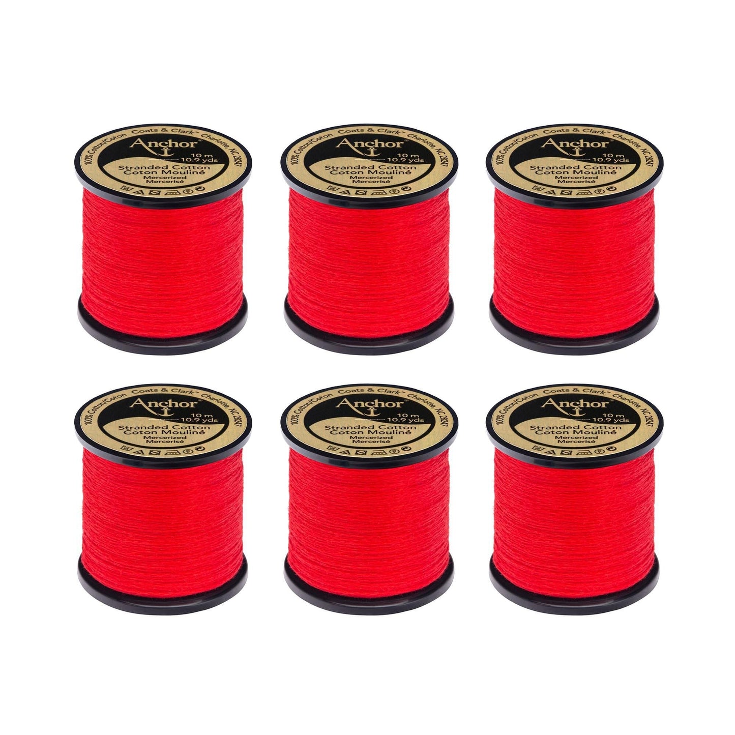 Anchor Spooled Floss 10 Meters (6 Pack) - Clearance shades