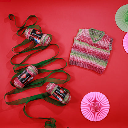 Red Heart Super Saver Bitty Stripes Yarn