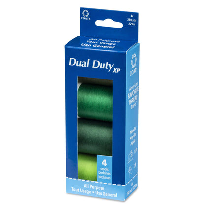Coats & Clark Dual Duty XP All Purpose Sewing Thread, 4 Spools - Clearance shades