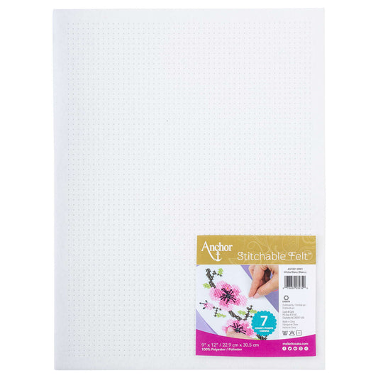 Anchor Stitchable Felt 9" x 12" - Clearance shades