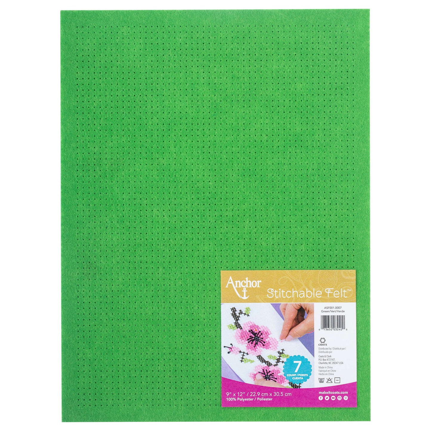 Anchor Stitchable Felt 9" x 12" - Clearance Items