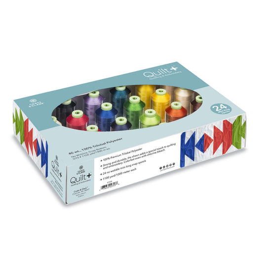 Coats & Clark Quilt + Quilting & Embroidery Thread with Storage Box - Clearance Items