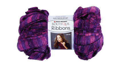 Red Heart Boutique Ribbons Yarn - Clearance shades